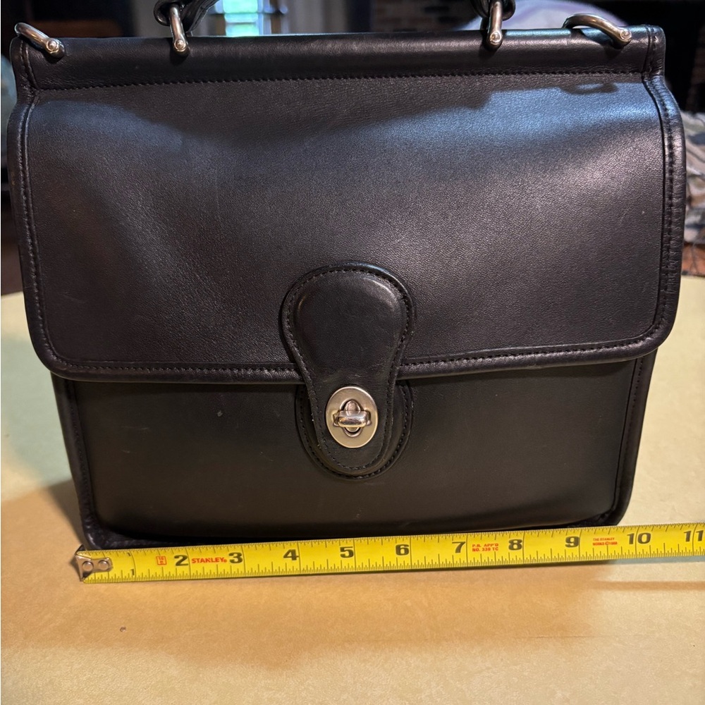 Coach Black Crossbody Bag with Structured Design